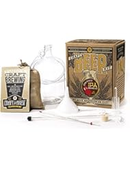 Craft A Brew BK Home Brewing Oak Aged IPA Reusable Make Your Own Beer Kit â€“ Starter Set 1 Gallon, Clear