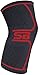 SB SOX Compression Knee Brace - Great Support That Stays in Place - Perfect for Recovery, Everyday Use - Best Treatment for Pain Relief, Meniscus Tear, Arthritis (Charcoal/Red, Medium)