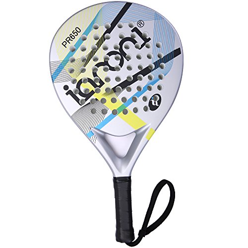 Platform Tennis Padel Beach Racket-IANONI Tennis Paddle With Carbon Fiber Face and EVA Memory Foam Core-Used Interchangeably for Padel,Paddle Tennis, Platform Tennis & Beach Tennis …