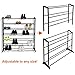 Blissun 7 Tiers Shoe Rack, 35 Pair Shoe Shelf Storage Organizer Cabinet, (Black)