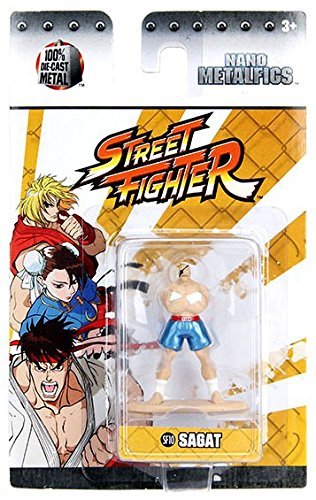 Street Fighter Sagat (SF10) 1.5 Inch Diecast Nano Metal Figure by Jada