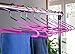 20-Pack Slack Hangers - Open Ended Slimline No Slip Hangers Perfect for Pants, Jeans, Shorts, Skirts, Shirts, Pink and Chrome, 13.5 x 6.25 Inches