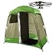 Quictent 2-Room Pop Up Automatic Rod Bracket Shower Tent Green Brown