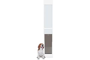 PetSafe 2-Piece Sliding Glass Pet Door for Apartments or Rentals, 76 13/16-Inch to 81-Inch, White, Large