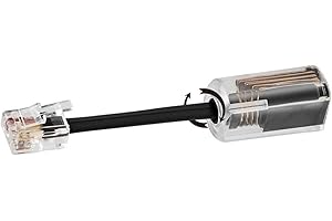 Rj9 4p4c Telephone Cord Detangler Phone Cable Untangler Adapter 360 Degree Rotating for Efficient Call