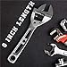 Olsa Tools Ratcheting Adjustable Wrench (8 Inch) Heavy Duty Adjustable Spanner Monkey Wrench | Professional Quality Thin and Low Profile | Professional Grade Tools for Mechanics