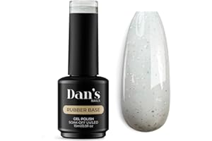 Dan's Nails Rubber Base Gel (Silvered White)