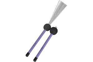 2pcs Drum Wire Brass Sticky Brush Percussion Brass Sticky Jazz Acoustic Drummer Playing Music Lover Drum Brush