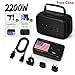 DOACE X11 2200W Travel Voltage Converter for Hair Dryer Straightener Curling Iron, 10A Travel Power Adapter with 6A 4-Port USB and UK/AU/EU/US Plug Wall Chargers for Cell Phone Camera Tablet Laptop