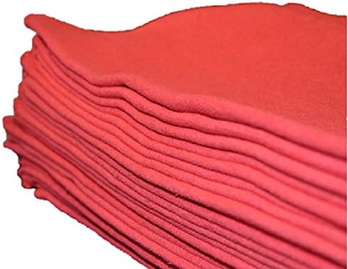 Egyptian Towels Auto Shop Towels, 100 Pack, Red Shop Towels,
