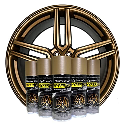HyperDip Wheel Paint Kit DIY Set with Cans of