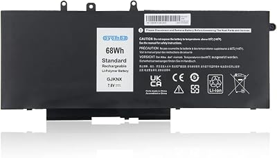 Oyomba 68Wh GJKNX 93FTF Laptop Battery for Dell Latitude 5280 5480 5490 5580