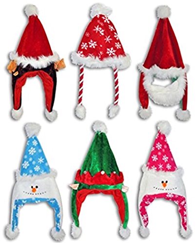 Plush Holiday Hats with Ear Flaps - Image 3