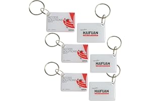 HAIFUAN Mifare Key Chain Cards for HFAS200MF, HFAM10,HFAS100MF, HFA6300D, 6PCS
