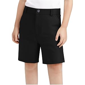 Ayolanni Boys Shorts Casual Lightweight Quick Dry Stretch Pull on Chino Golf Shorts Teen Girls Kids School Uniform Clothes