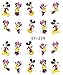 3 Sheets Mickey Mouse & Minnie Disney Cartoon Nail Art Stickers Water Transfer Decals