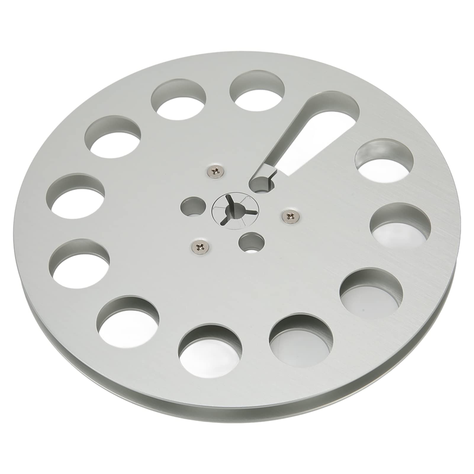 1/4 7 Inch Empty Cassette Reel 11 Holes Universal Open Reel Audio Tape Empty Reel Open Reel Audio Empty Tape Reel Aluminum Alloy Low Noise for Nab