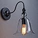 CLAXY® Ecopower Vintage Wall Mount Lighting 1 Light Glass Bell Shade Wall Sconce