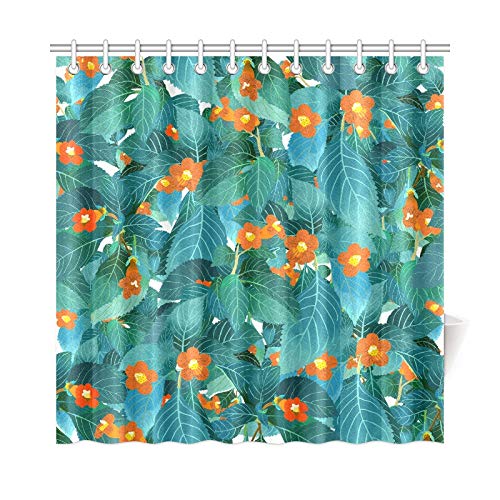 Amazon Com Aikening Home Decor Bath Curtain Hydrangea Hand Drawn
