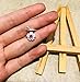 ISAACSONG.DESIGN 925 Sterling Silver Statement Adjustable Ring for Women Love Heart, Teardrop, Cat, Pearl Charms (Pink Crystal Sakura Flower)