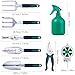 Garden Tool Set Gardening Bag Accessories 12 Pieces Kit/Home & Gardening Kneeler Pad/Stainless Steel Hand Digging Tools Pruner, Shovel, Fork, Rake, Shears, Weeder, Gloves, Water Sprayer, Plant Rope