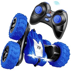 Swonuk-Remote-Control-Car-for-6-12-Years-Old-Kids-2-in-1-Tire-Switching-RC-Stunt-Car-4WD-24Ghz-Double-Sided-Tumbling-Stunt-Car-360-Flips-RC-Tracked-Vehicle-for-Boys-Girls-Gift-Blue Swonuk Remote Control Car for 6-12 Years Old Kids, 2 in 1 Tire Switching RC Stunt Car 4WD 2.4Ghz Double Sided Tumbling…