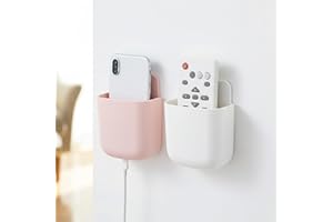 2 Pcs Remote Control Supplies Organizers,Adhesive TV Controller Wall Mount Remote Holder for Bedroom Office