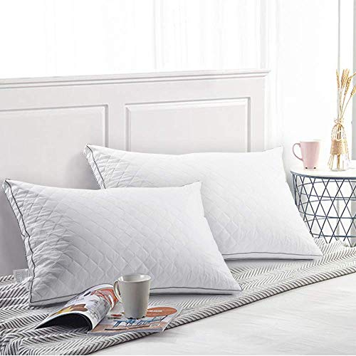 VECELO Hotel Bed Pillows for Sleeping 2 Pack 100 Hypoallergenic