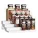 YouCopia Spicesteps 4-Tier Kitchen Cabinet Spice Shelf Organizer, 24-Bottle, White