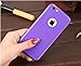 iPhone 6 Plus/6s Plus Full Body Hard Case-Aurora Purple Front and Back Cover with Tempered Glass Screen Protector for iPhone 6 Plus/6s Plus 5.5 Inch (Purple)