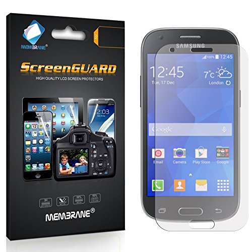 6 x Membrane Screen Protectors for Samsung Galaxy Ace 4 (SM-G357 / G357FZ) - Crystal Clear (Glossy), Retail Package, Installation Kit