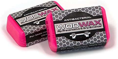 Wod Wax Antibacterial Hand Grip Enhancer &amp; Palm Rip Preventative for Pull Ups, WODs, Gymnastics, Weightlifting. WodWax - Helps Prevent Rips and Slippage without bulky gloves and grips.