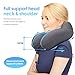 DYD Travel Pillow Memory Foam Neck Pillow -Upgrade Support Stops The Head from Falling Forward-More Comfortable to Fit The Curvature for Airplane Breathable & Washable Cover,Grey