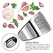 Neepanda Stainless Steel Garlic Press Rocker Garlic Chopper Crusher Rocking Solid Mincer Ginger Crusher Squeezer - Easy to Clean, Dishwasher Safe, Perfect Gift for Any Occasion