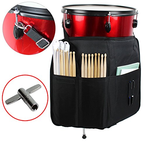 image for YMC DSB20-BK Pro 15mm Larger Size Drumstick Bag Holder Mallet Bag with