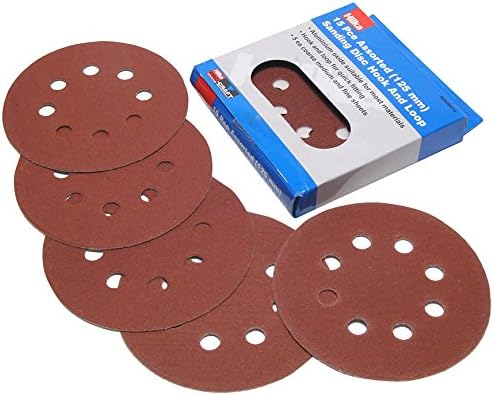 Hilka 68808015 125mm Assorted Hook and Loop Sanding Disc