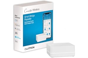 Lutron Caseta Smart Lighting Smart Hub Repeater, Expands The Range of Caseta Up to 60 Feet, Works w/ Alexa, Apple Homekit, Google Home, PD-REP-WH, White