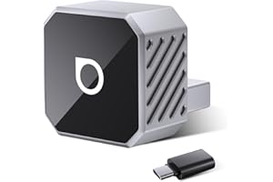 OTTOCAST Mini Cube 3.0 Wireless Carplay Adapter & Android Auto Wireless Adapter Silver (2-in-1) – Plug & Play for iPhone & Samsung/Android Phones, Auto-Reconnect Two Drivers, Stable 5GHz WiFi