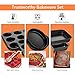 Bakeware Set 6-Pieces Carbon Steel Nonstick Baking Pans Oven Baking Set with Cookie Sheet, 12-Cup Muffin Pan, Loaf Pan, 2 Round Cake Pans, Roasting Pan, Kitchen Baking Tools