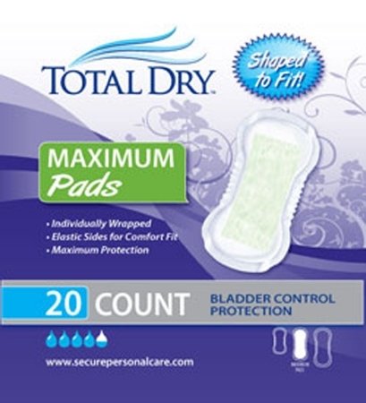 Totaldry Bladder Control Pad - Sp1573Cs - 180 Each/Case