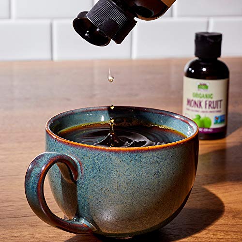 image for NOW Foods, Certified Organic Monk Fruit Liquid, Zero-Calorie Liquid Sw