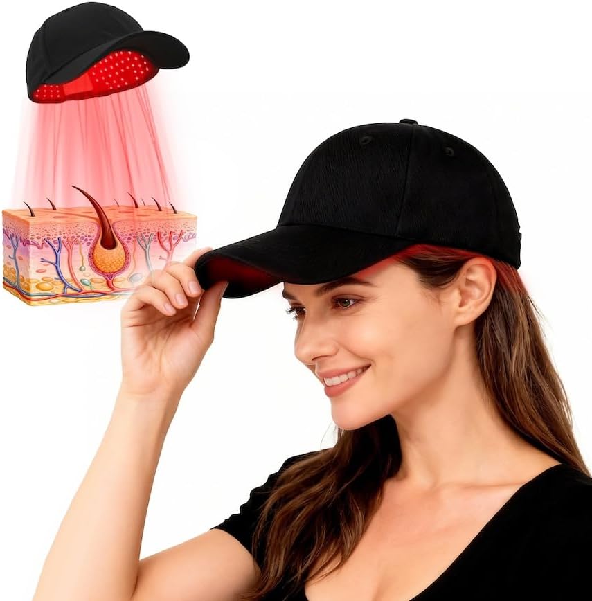 Red Light Therapy for Hair, Hair Loss Treatments Hat | Cordless for Home & Travel, for Hair Loss, for Hair Growth