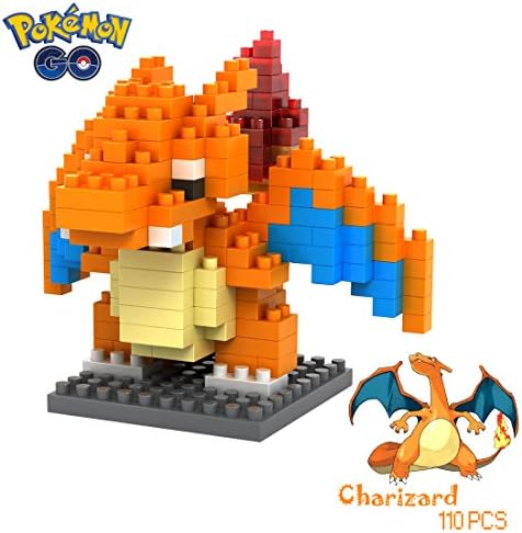 Micro Blocks Pokemon Charizard - Stacking Blocks Building Sets 110 Pieces