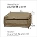 Classic Accessories Hickory Water-Resistant 76 Inch Patio Loveseat Cover