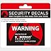 Doberman Security SE-0409 Security Stickers (Red)