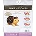 DIMENSIONS 72-73803 Hedgehog Felt Animals Needle Felting Kit, 3.5'' x 2''