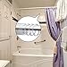 24 Packs Plastic Shower Curtain Rings Hooks for Bathroom Shower Window Rod (Clear)