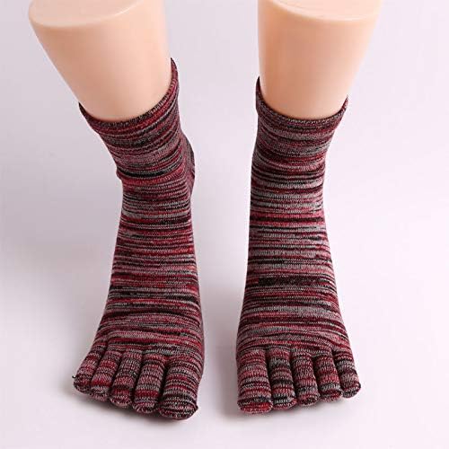 PUTUO Mens Toe Socks Running Five Finger Socks Mini Crew Sport Cotton Socks, EU 39-44, Multicoloured-1, 6-10 - Image 3