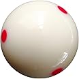 Aramith 2-1/4" Regulation Size Billiard/Pool Ball: Super Pro Cup Cue Ball with 6 Red Dots