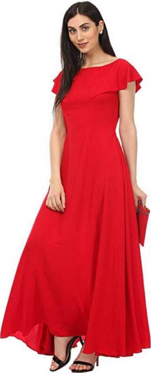 Women's Clothing Crepe Gown …